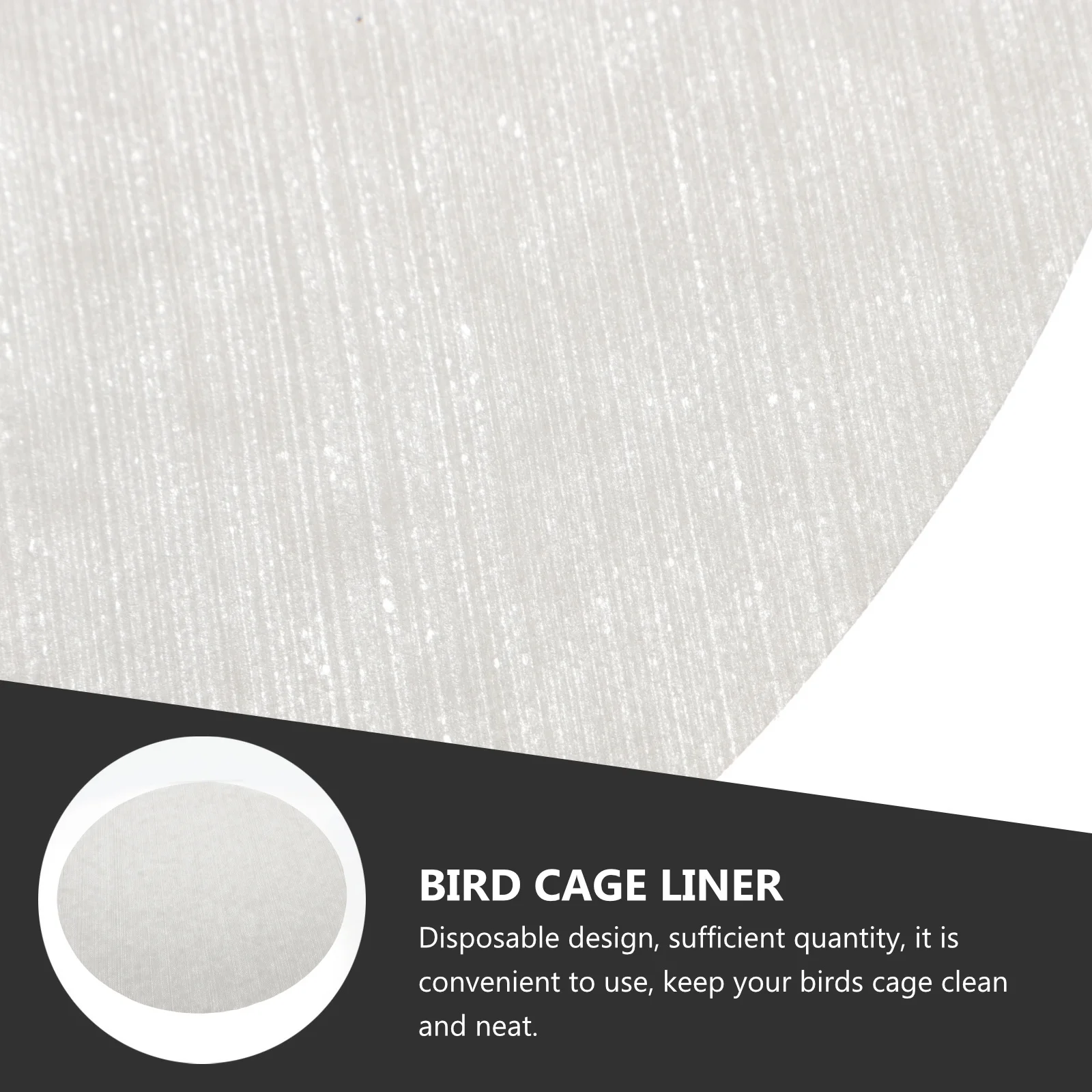 

100pcs Bird Liner Paper Natural Disposable Pet Mat Strong Absorbent Odor Free For Parrot Cage Pad Animal Cage
