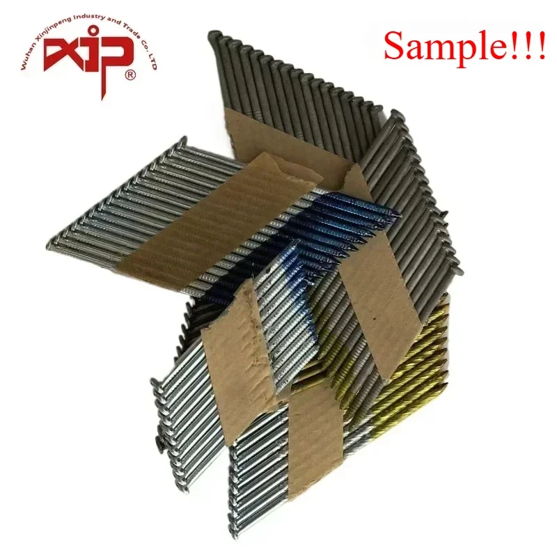 

Construction Nails 34 Degree Big Sale Sample D Head Paper Strip Framing Nails for Wood House Woodwroking Industry Common Prego