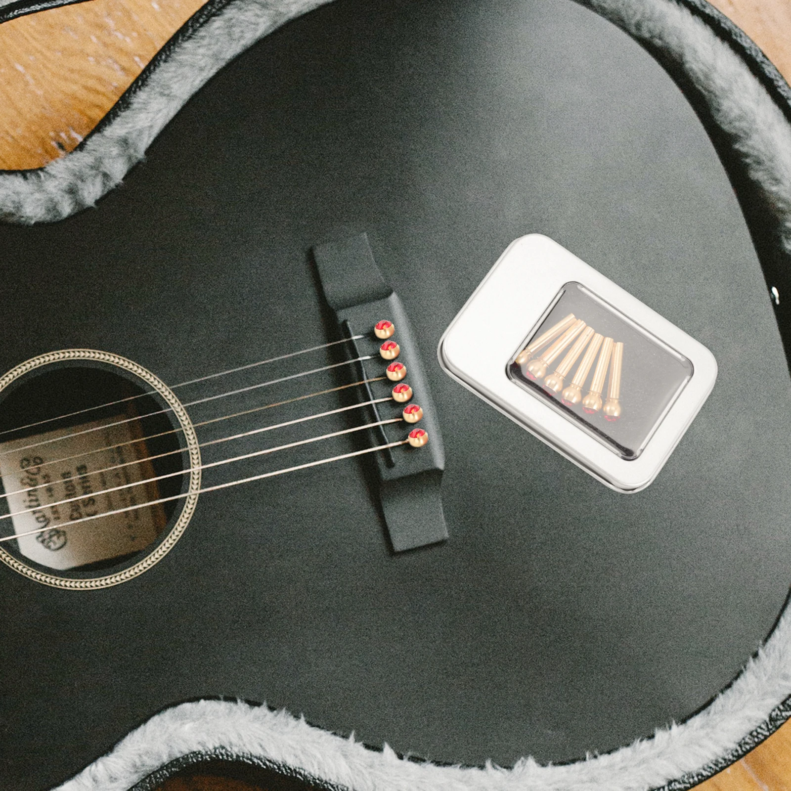 

6pcs Fixing Nail String Tuning Nails Parts Bridge Pin For Tuning Pin Guitar For Guitar Parts