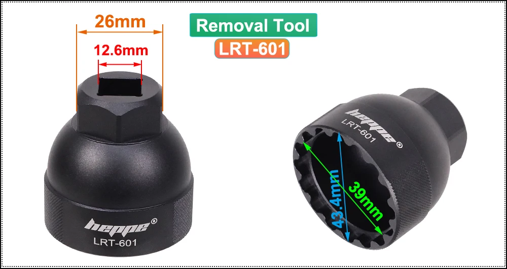 HEPPE E-Bike Motor-Sicherungsring Montage- und Demontagewerkzeug für Shimano E6100 E7000 E8000 E8050 EP8 Motor – Detail 6