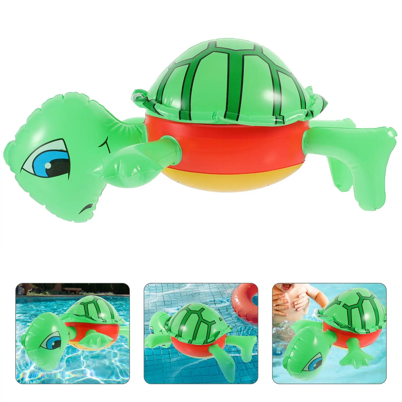 Ballon tortue gonflable en PVC, jouets pour piscine, plage, fête, Design réaliste, facile à gonfler, dégonfler, réutilisable, amusant pour enfants