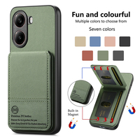LUXURY CASE for Xiaomi Poco X7 Pro 5G RFID Card Cover Wallet Holder Phone Funda Poco M7 Pro Case Mi PocoX7 X 7 M 7 C65 C75 Coque
