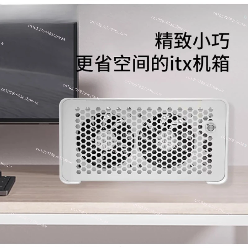 Q3 Mini Horizontal ITX Chassis Compact Space Saving Desktop Housing Small PC Case For Living Room Home Office Equipment
