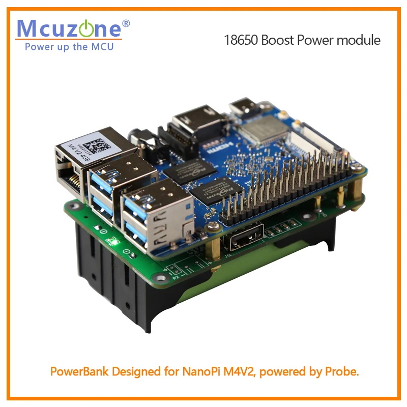18650 Charge And Boost PowerBank für Raspberry Pi Dual-Ausgang bis zu 5V3A WS2812 Radar 4G LTE Lenkmotor USV