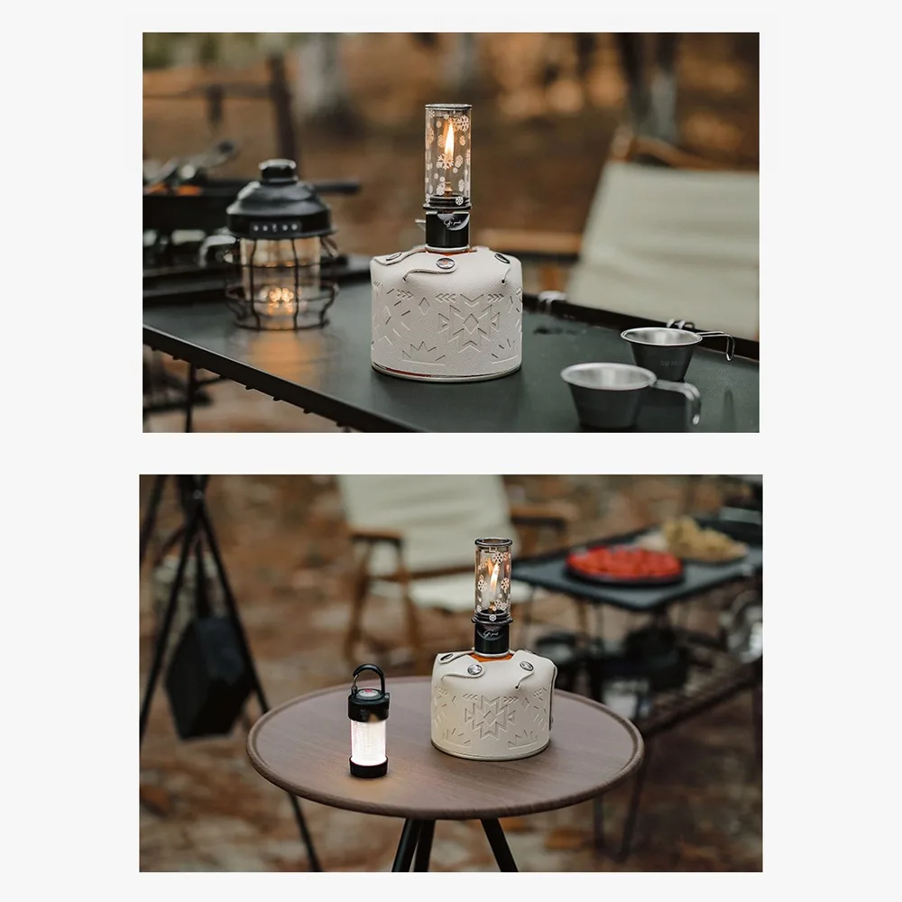 PU Leather Fuel Cylinder Storage Bag Shock-Absorbing White Gas Canister Protective Cover Propane Tank Protective Sleeve
