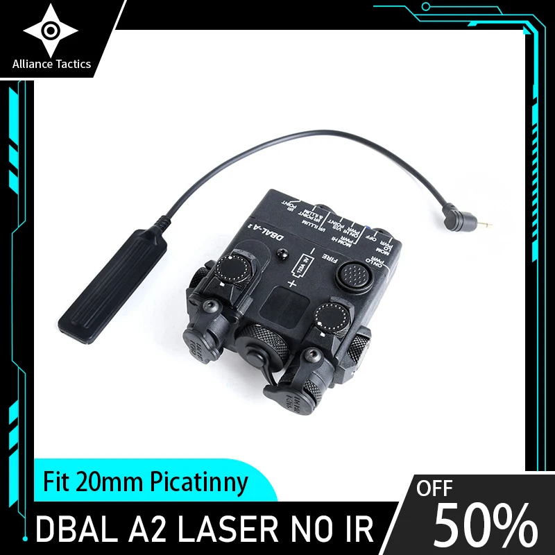 

WADSN Tactical DBAL A2 Laser Red dot Green Blue Indicator NO IR LED White Light Strobe Hunting Weapon Flashlight Fit 20MM Rail