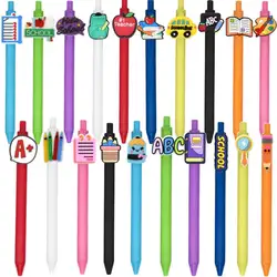 20Pcs Teacher Pens Cute Funny Cool Appreciation Pen Bulk 0.5mm Black Ink Quick Drying for Teachers Party Favors