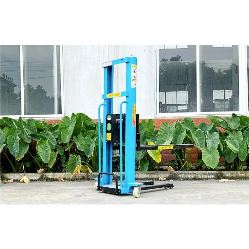 Electric 1-ton Up and Down Cargo Loading and Unloading Truck, Fully Automatic Handling, Portable Truck, Self Forklift