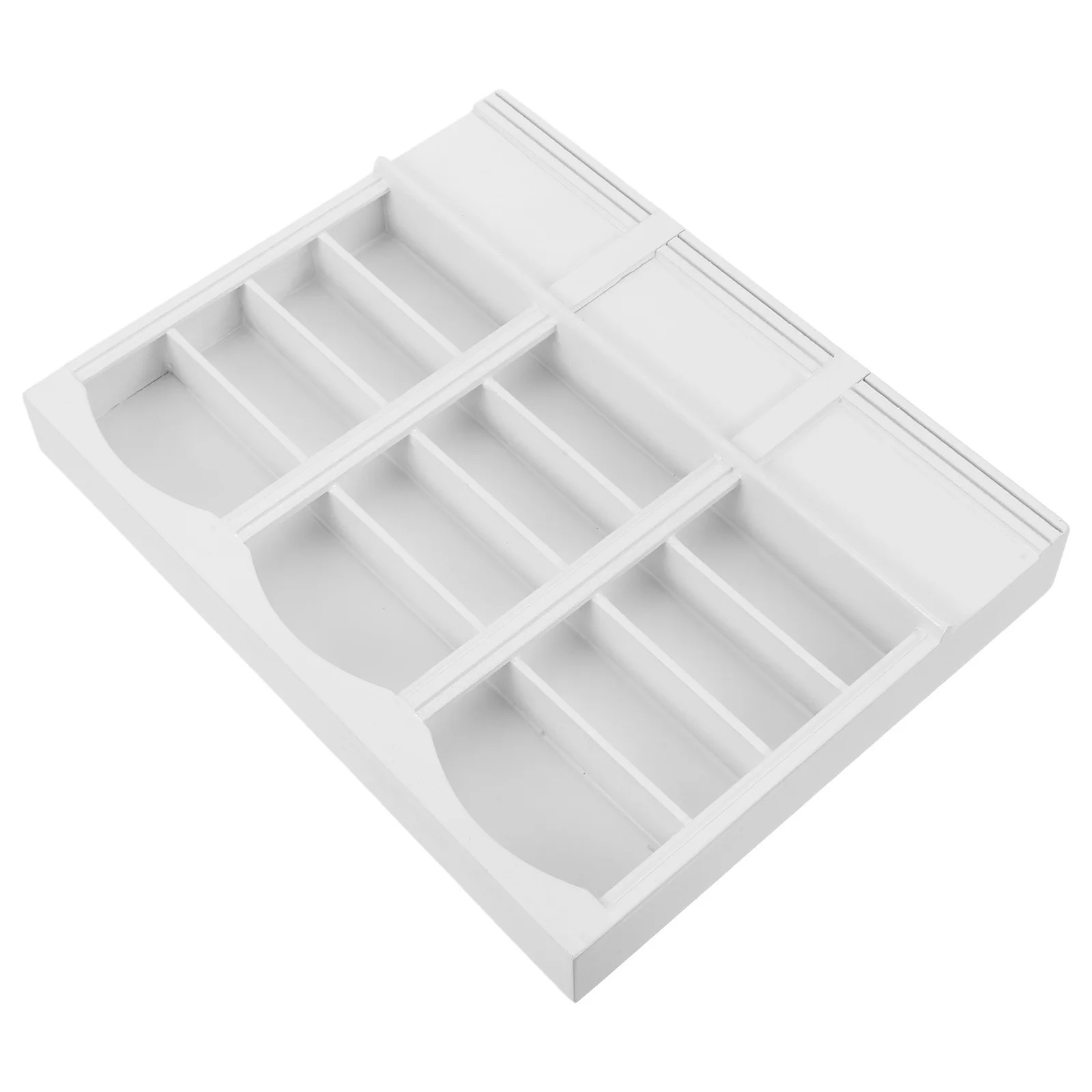 1pc Triple Bookcase Eco-Friendly Mini Display Cabinet For House Diy Craft Mini Landscape Decoration Furniture Accessory