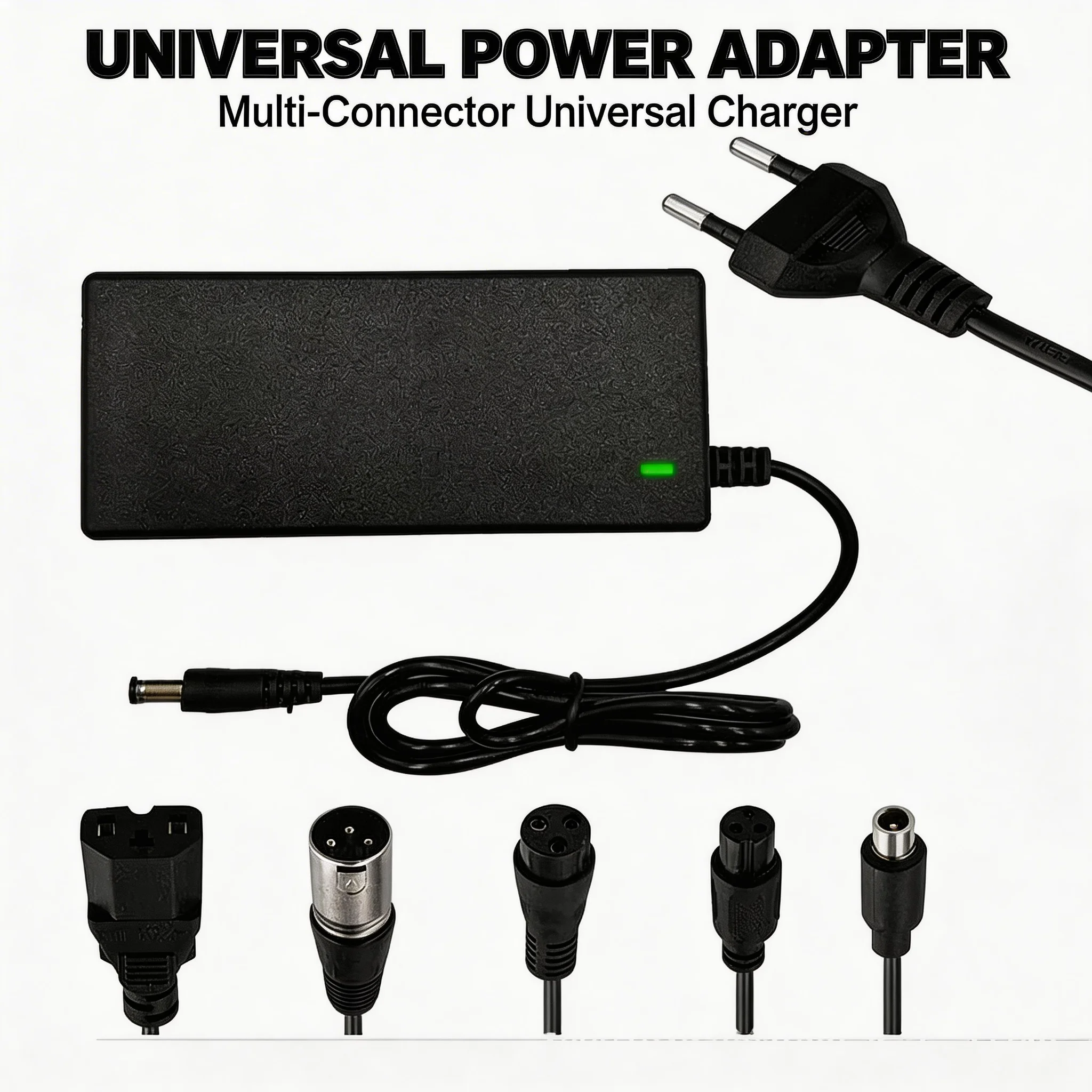 

Overheat Safe Brand New Power Adapter AC 100-240V Black DC 42V 2A E-Scooter Accessories US EU Plug For 24-36v Lithium Battery