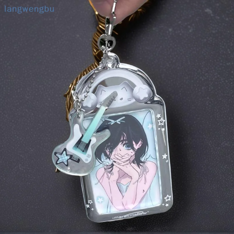 NewKawaii 3 Inch Photocard Holder Bag Pendant Photo Frame Picture Display Stand Card Holder Student