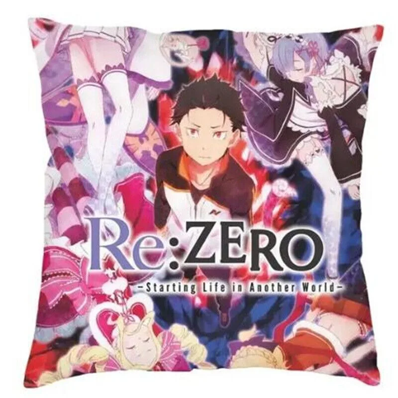 Re Zero Bedroom Decoration Cute Anime Manga Cushions Printing Pillowcase