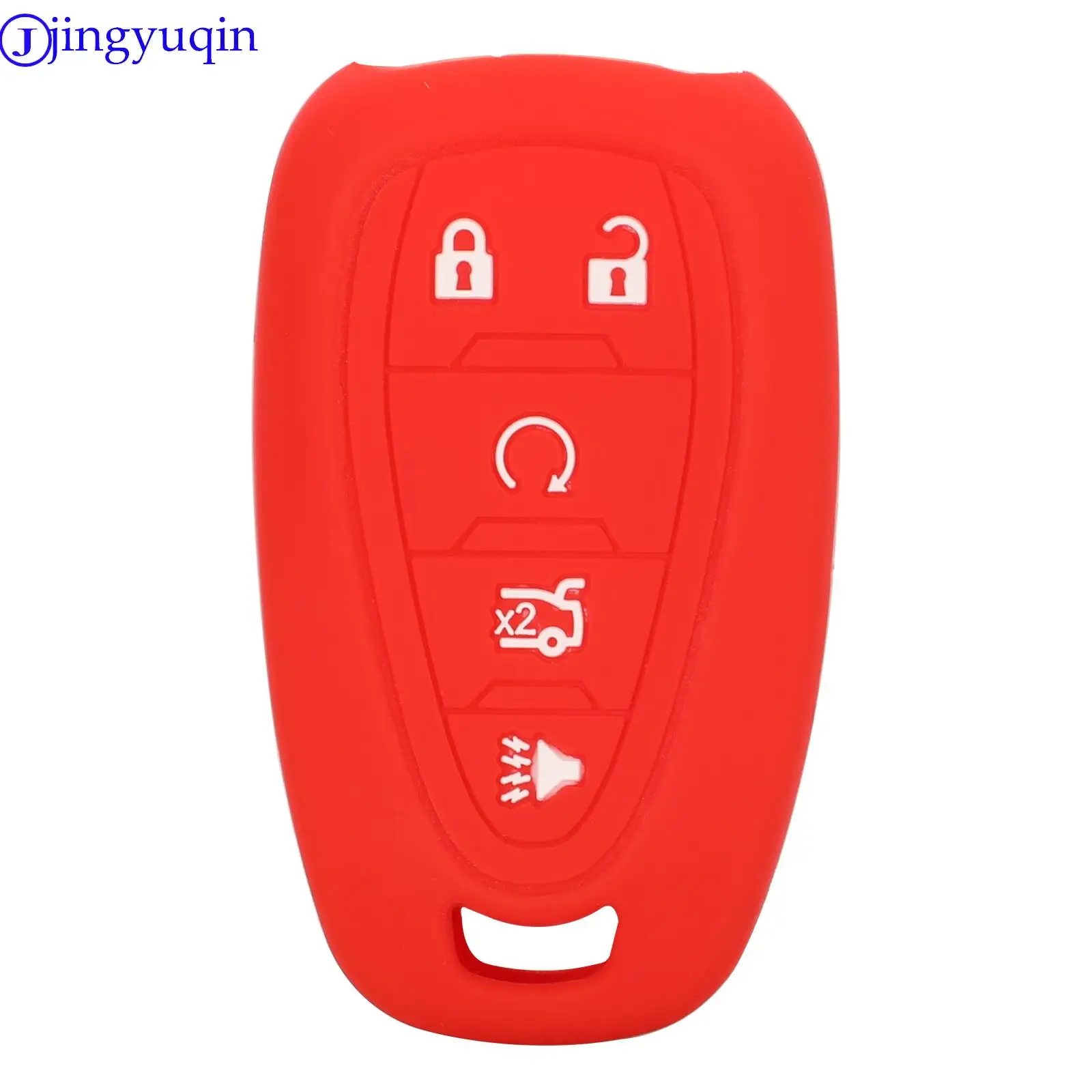 jingyuqin Silicone Car Smart Key Cover Case For Chevrolet Malibu Equinox Cruze Camaro 2016 2017 2018 2019 Accessories