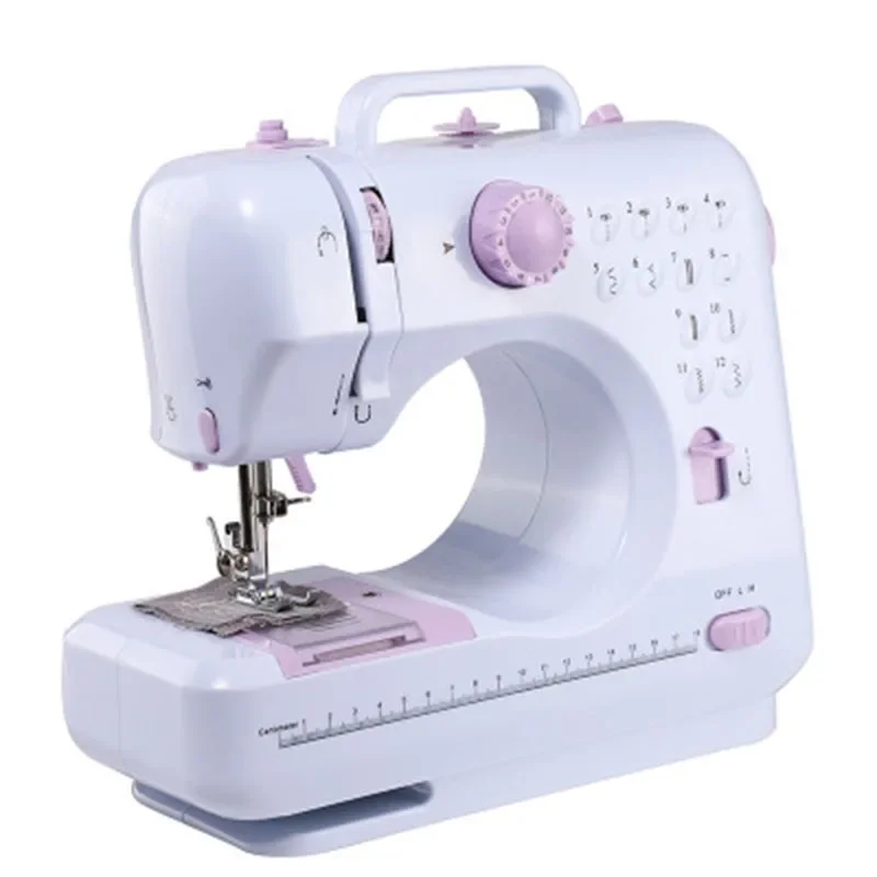 

Sewing Machine 220V DIY 12 Stitches Multifunctional Electric Overlock Sewing Machine Household Tool