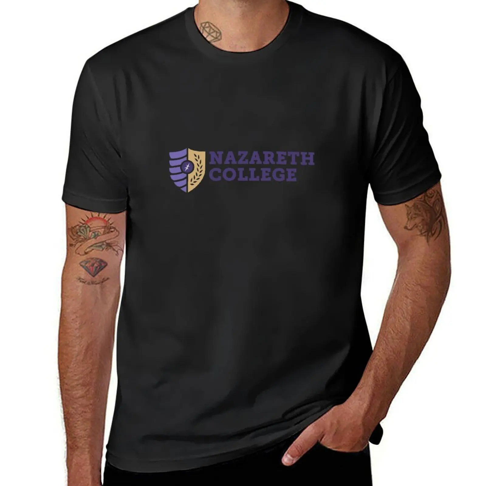 Nazareth College T-Shirt boys whites plus sizes mens t shirts casual stylish