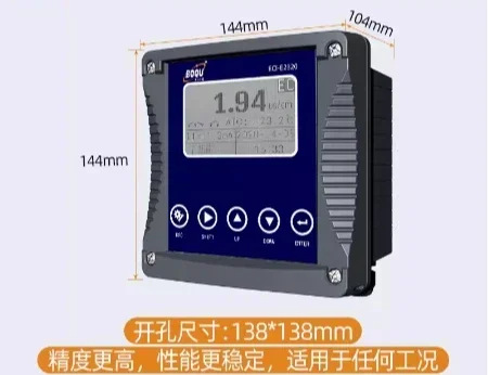 Industrial online four stage conductivity meter salinity TDS sensor electrode wide range transmitter