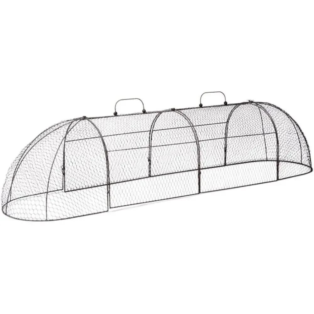 Chicken Wire Arch Cover for Garden Plants - Extra Large Metal Tunnel Cage Set Protecting from Wildlife