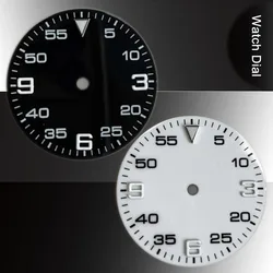 29mm Watch Dial for 8215 8205 8200 Movement Modified Part Black/White Watch Face Replacement Dials