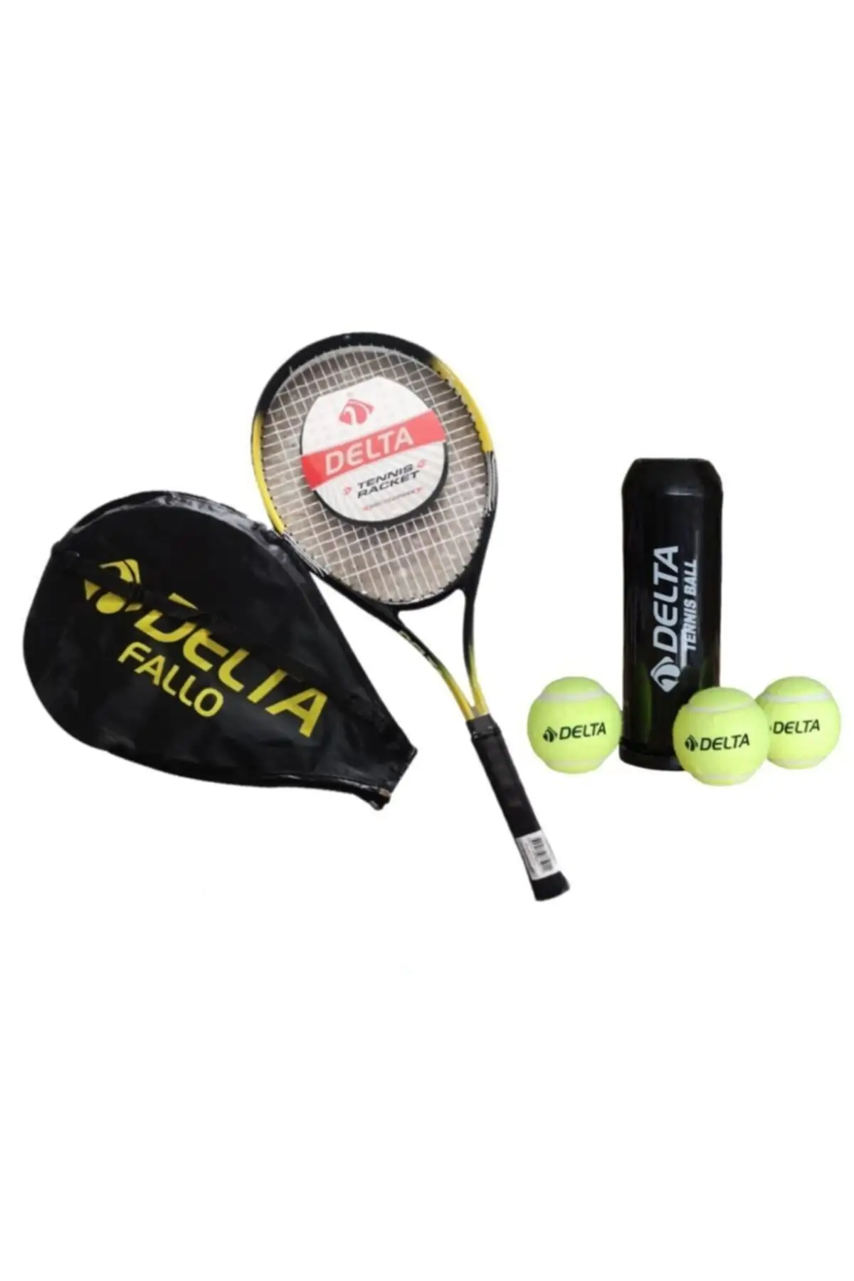 Fallo 27 Inch Adult Tennis Racket Match Ball 3 Pcs