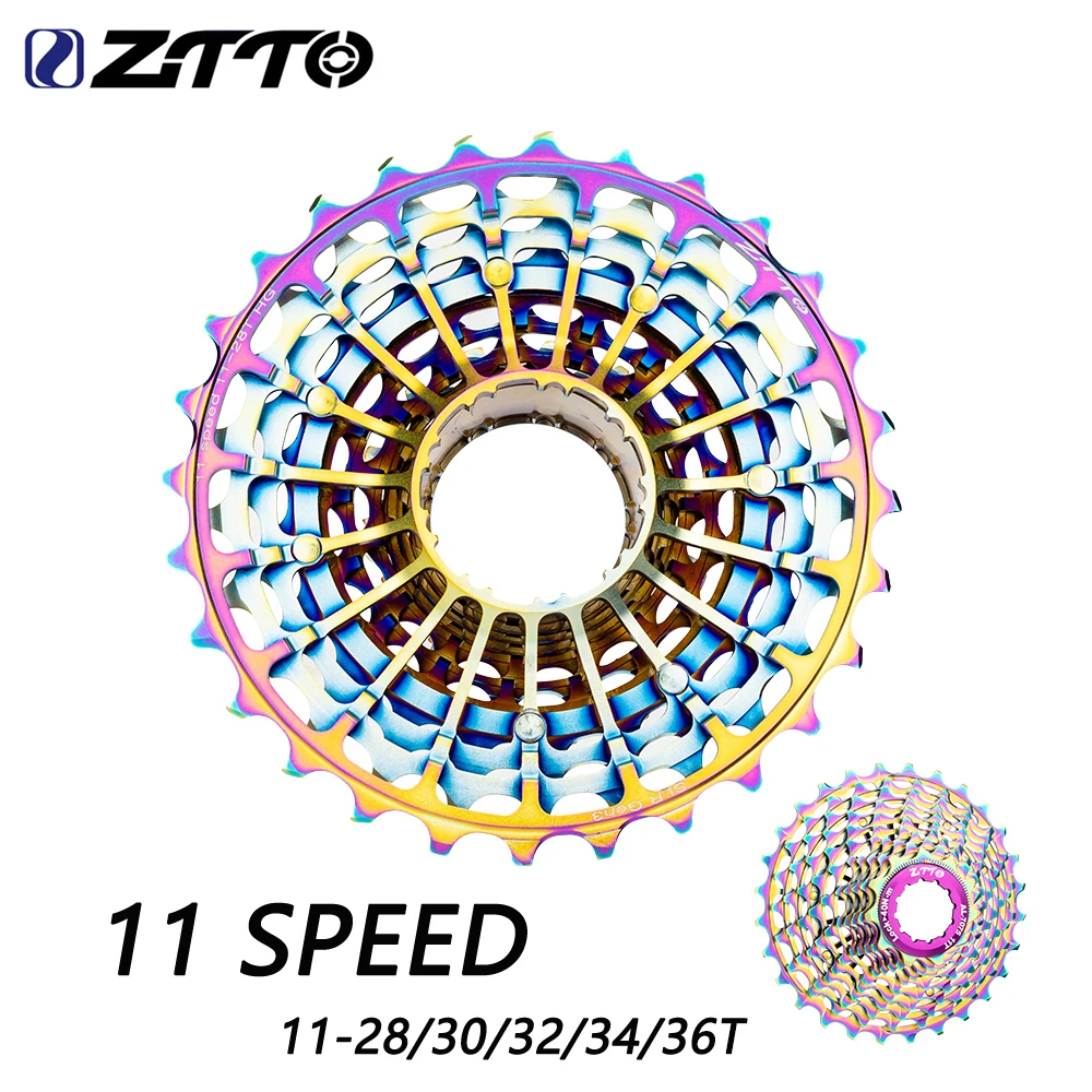 

Кассета для шоссейного велосипеда ZTTO SLR Gen3, 11 скоростей, ультралегкая, полая, 11-28/30/32/34/36T, универсальная втулка ULT HGR