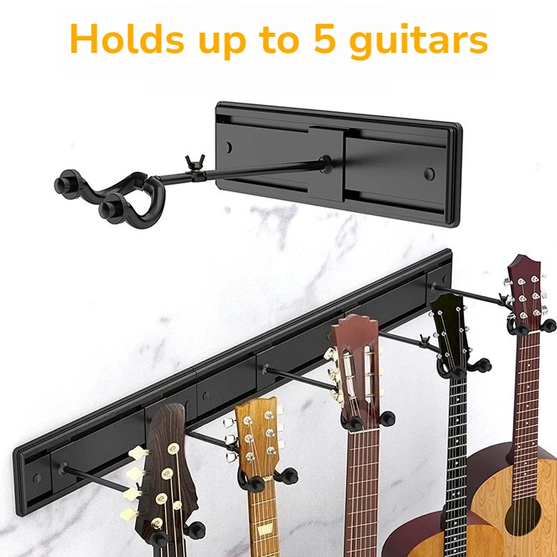 Alloy Multi-head Electric Guitar Stand Rotatable Sturdy Stable Durable Wall-mounted Guitar Hanger Musical Instrument Accessories