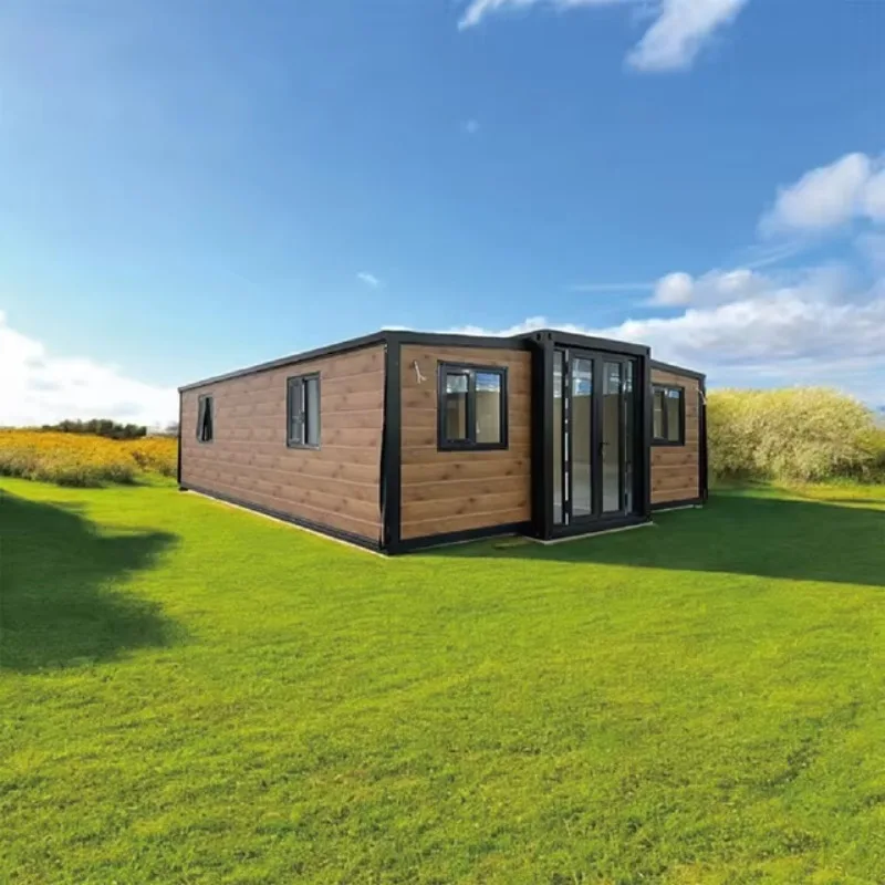 Landscape Matching Foldable Mobile House Low Saturation Exterior Color Natural Fusion Outdoor Scenery Prefab Leisure Cabin Park