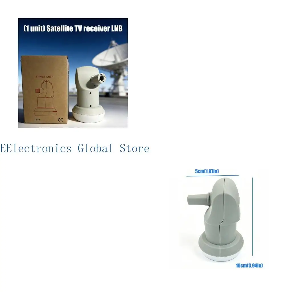 

462B ABS Plastic Outdoor Satellite Dish LNB Receiver for Clear Digital Reception