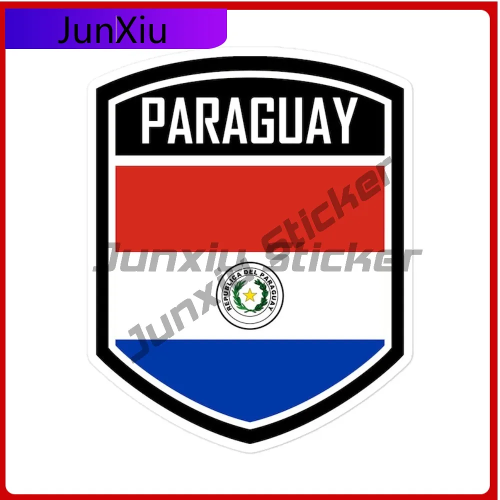 

Paraguay Flag Emblem Unique Modern Premium Stickers Waterproof Vinyl Decal Scratch Cover and All Weather Protection PVC