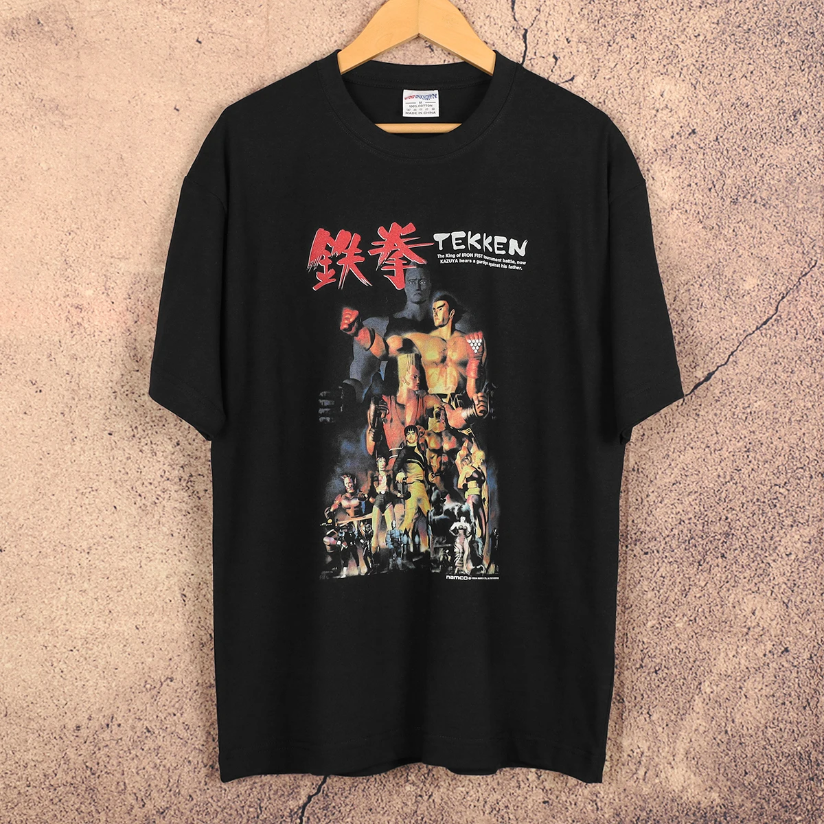 Camiseta Tekken clásica FTG, juego de lucha arcade, combate KOF King Jin, ropa estampada de manga corta, camisas holgadas de algodón para hombre