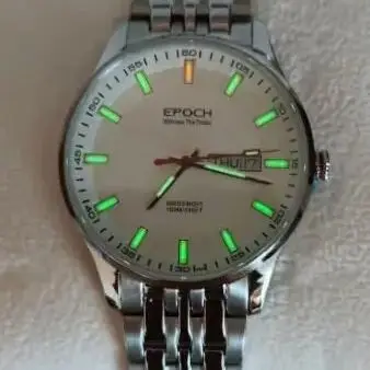 EPOCH Men Quartz Watch Luminous Switzerland Ronda Movement Chinese English Day Date WR100M Sapphire Military Watch 40MM