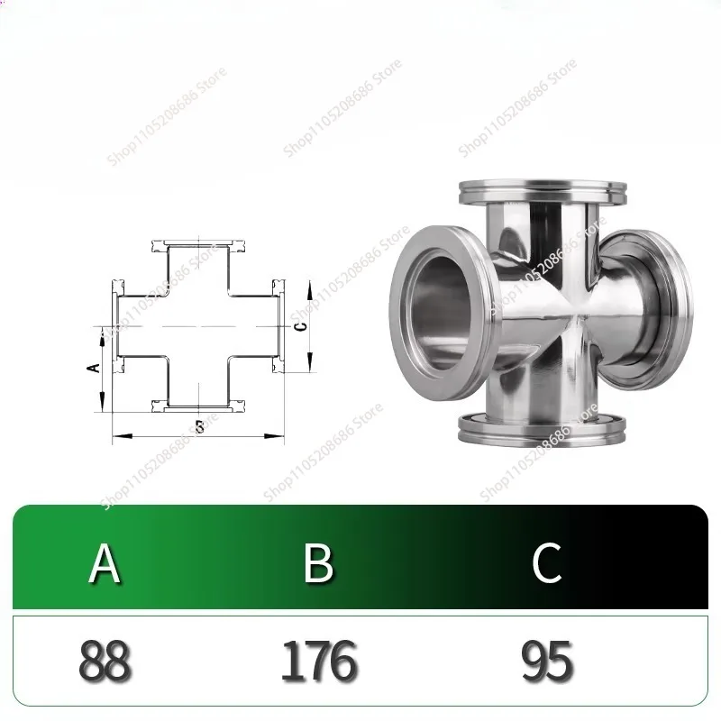 Vacuum Four-wayPipe/caliper for 63 80 100 160