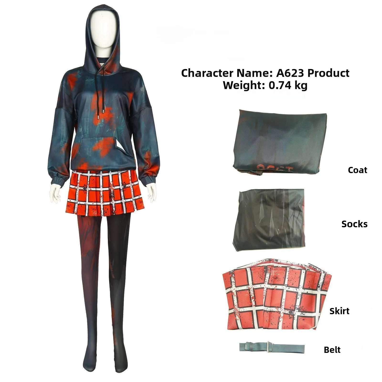 

loween Cosplay Set Game n of the Dead Suzy Costume Women's Traditional Clothing Stage Performance Ethnic Wear