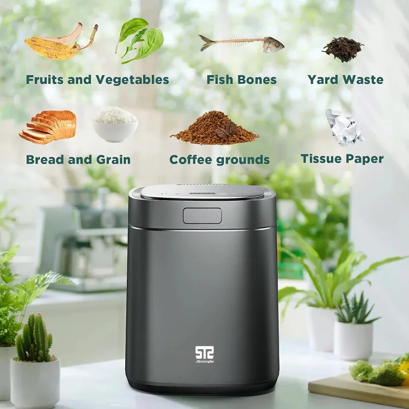 Airo Eco-friendly Electric Continuous Kitchen Waste Composter Household Garbage Disposer Multigrind Technology Stainless Steel