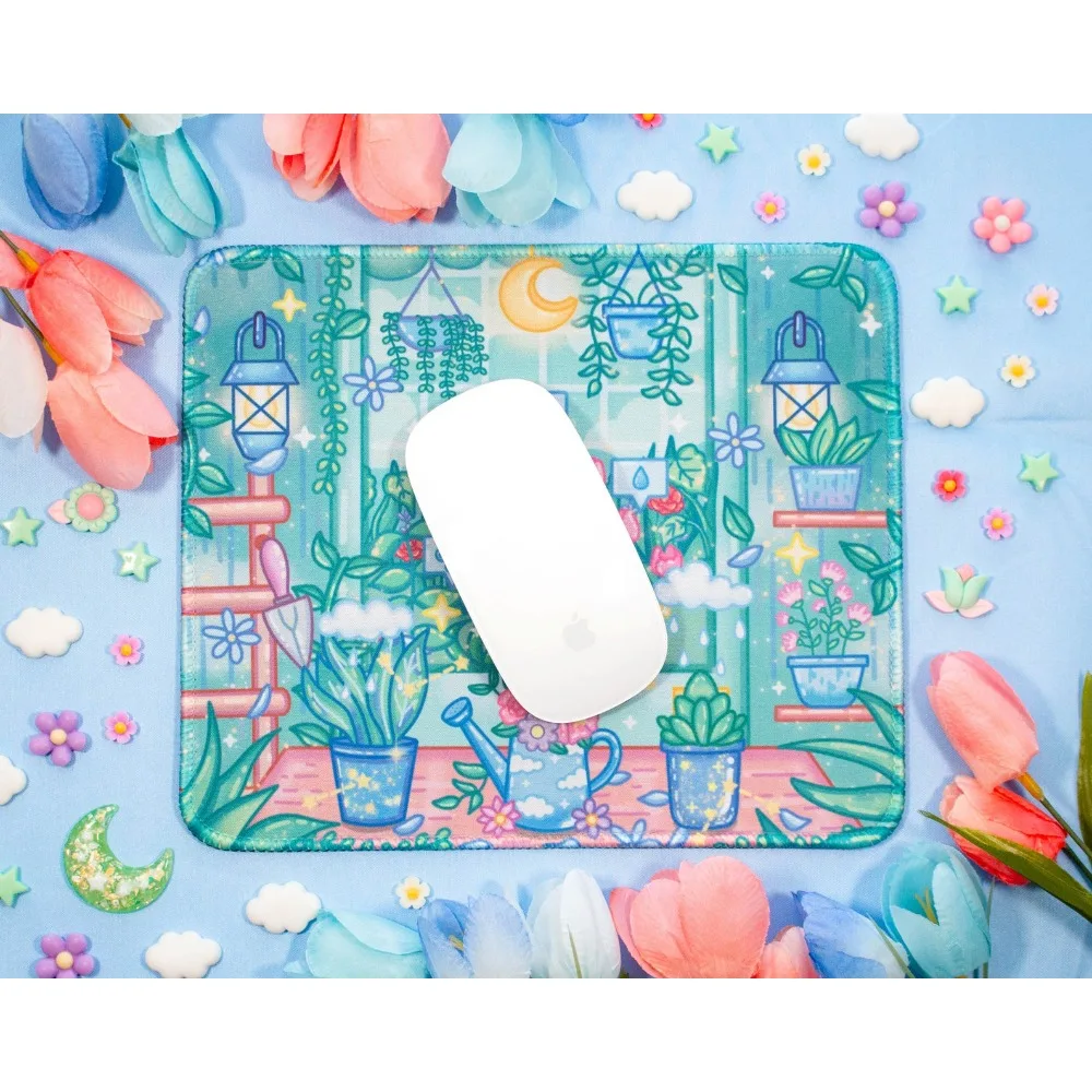 The Beautiful and Cute Plant Mouse Pad is suitable for laptop work setups, as well as home office gifts desktop accessory