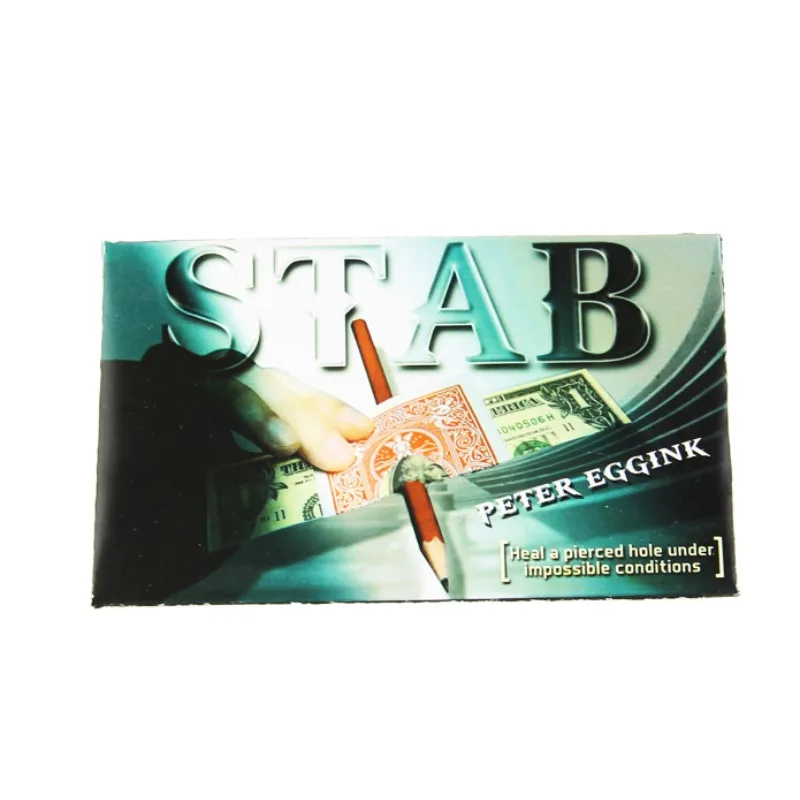 Gimmicks STAB By Peter Eggink Close Up Magic Tricks Fun Illusions Street Magic Mentalism Magician Props Bar Trick Games
