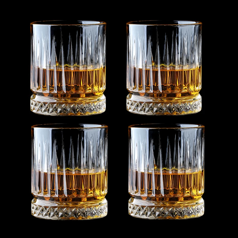 Whiskey Cup Set Transparent Crystal Diamond Painting Cup Juice Milk Cocktail Drinking Glasses Drinkware Wedding Gifts Household