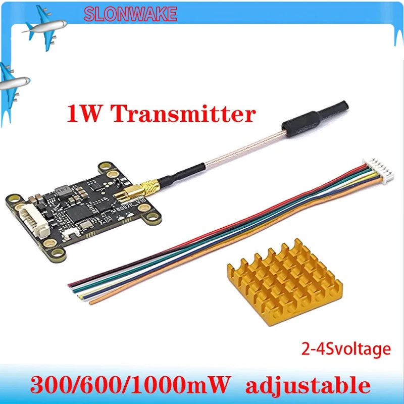 5.8G 48CH Long Range Transmitter VTX FPV 0mW/300mW/600mW/1000mW Switchable Transmitter Lancher Support Smart Audio 2-4S power