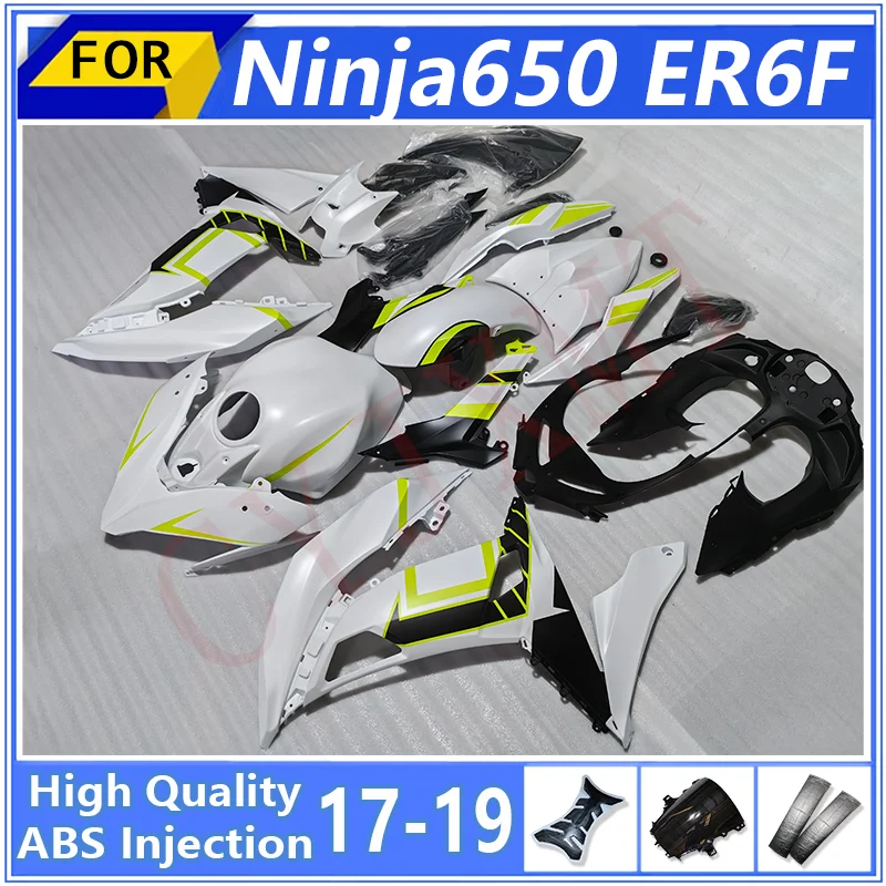 

Motorcycle Fairings Set for Ninja650 EF-6R 2017 2018 2019 ABS Injection Fairing Body Kit Ninja EX 650 ER6F 17-19 Bodyframe Cover