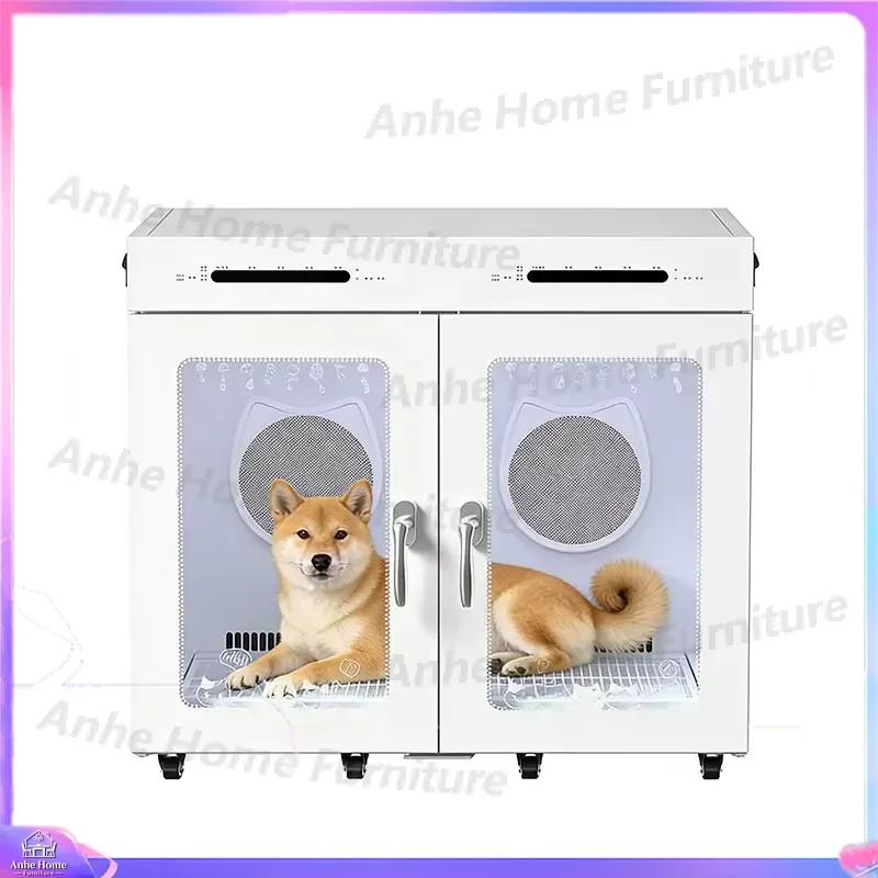 Silent Dog Hair Dryer for Pets Small Household Pet Drying Cabinet Automatic Pet Bath Drying Box Professional Animal Grooming