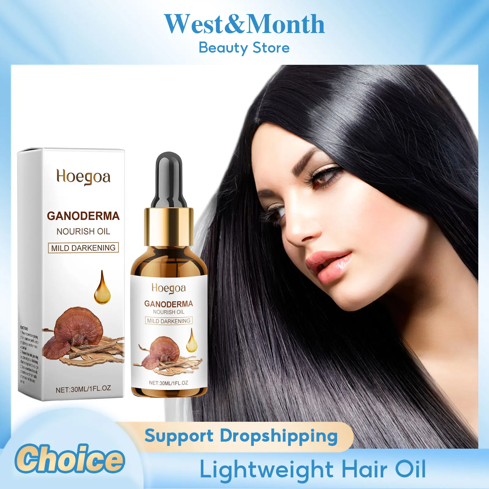 

Lightweight Hair Oil Impoving Dry Hair Long-Lasting Hyrdation Anti Hair Loss Repair Damaged Hair Fibers Nourish Smooth Hair Oil