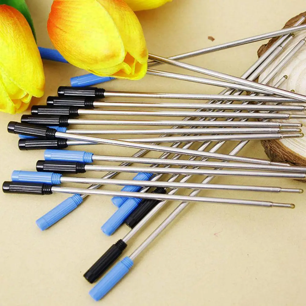 Ballpoint Pen Refills 1/5/10Pcs Blue/Black Ink 116mm Replacement Ballpoint Pen Refills for Students and Professionals