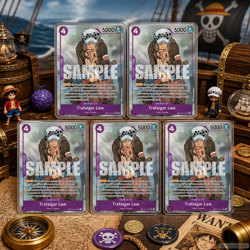 Trafalgar Law ST10-010 en DIY OPCG Collection Cards Self Made Single Card Classic Game Anime Card Gift Toy 5PCS 10PCS Set