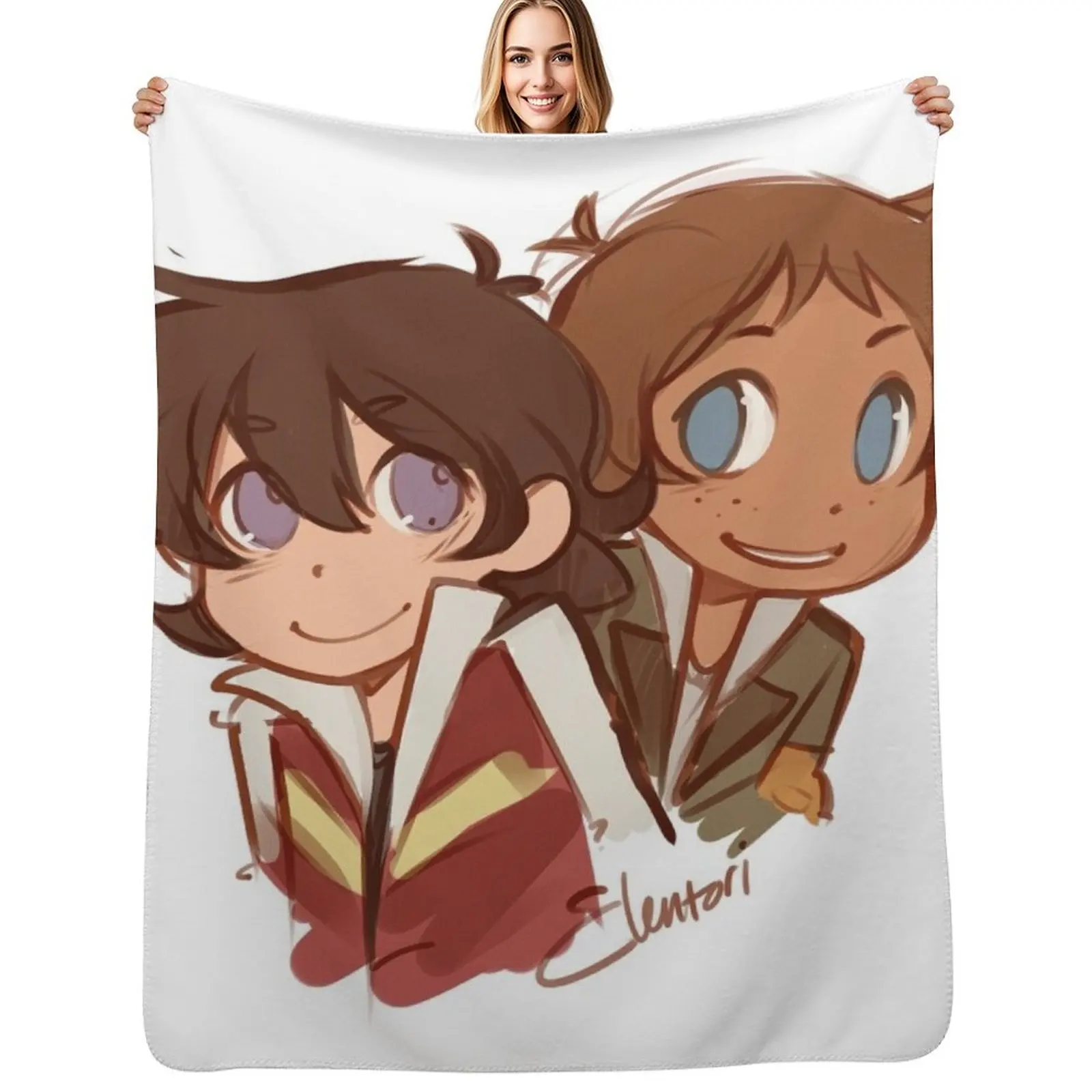 

Chibi Klance Throw Blanket Designers Decorative Throw Blankets
