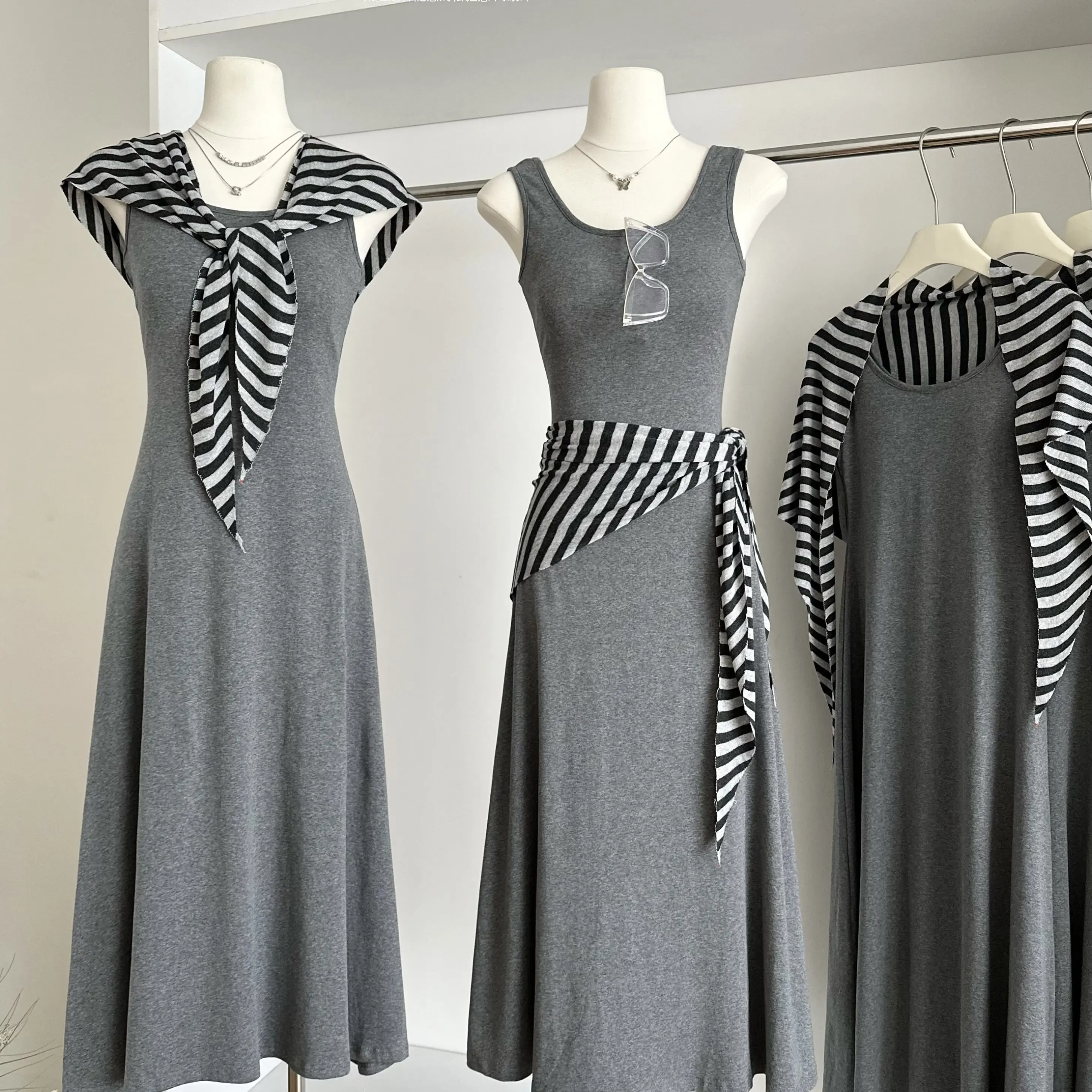 

Loose Knitted Svel Dr Women's Simple Versatile Korean Sle Summer 2025 Faion Set with awl Casual Chic