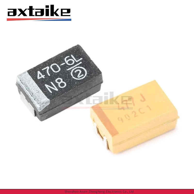 

10PCS 470UF 477 477K 6.3V 10V D E 7343 10% SMD 477A 477J Tantalum Capacitor