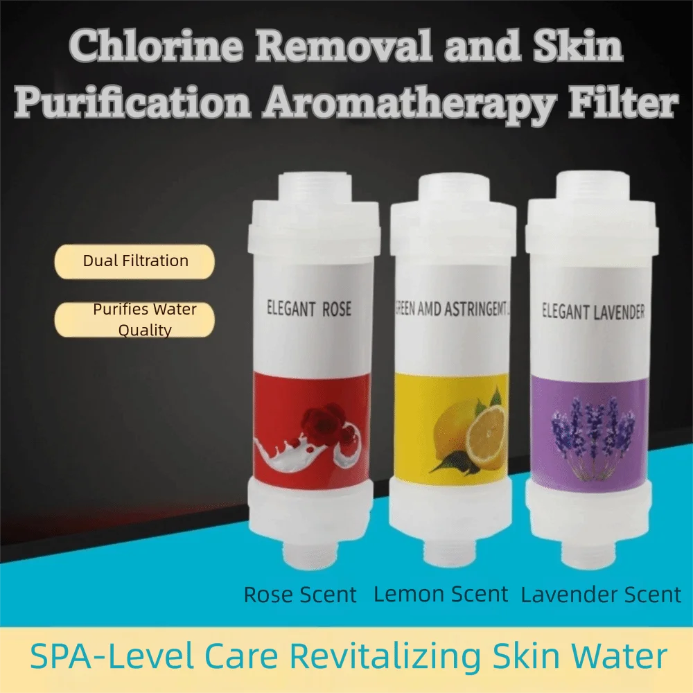 

Lavender/Rose/Lemon Shower Head Filter Anti-scaling Filter Impurities Scented Shower Head Water Softener Dechlorination