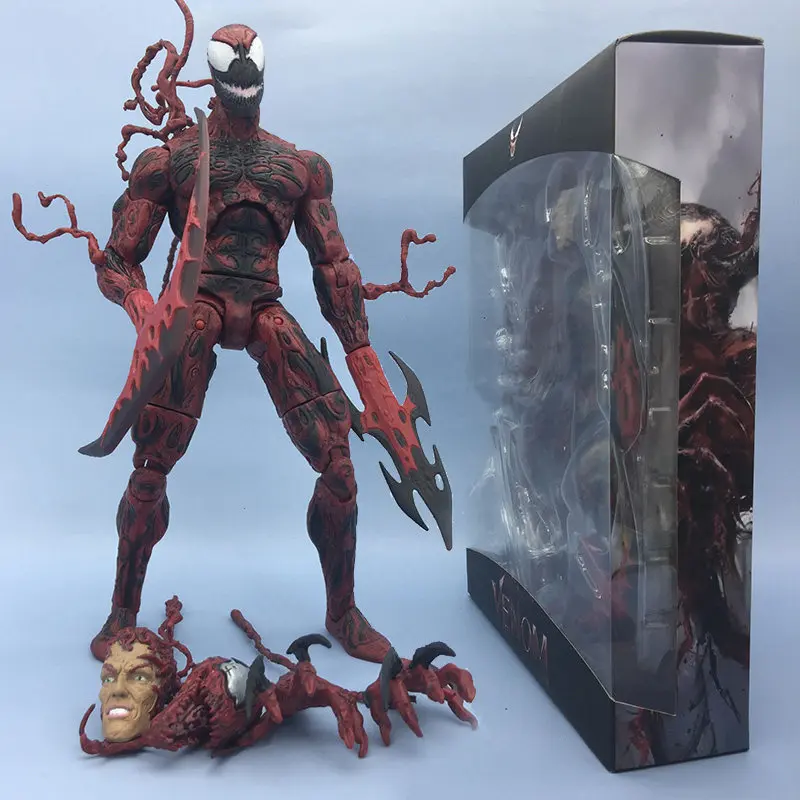 

Фигурка Carnage Action Figure Venom 2 Let There Be Carnage, подвижная модель со сменной головой для детей и фанатов кино
