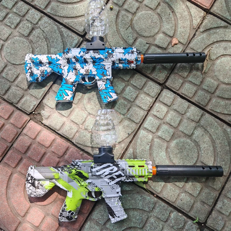 M4 الكهربائية هلام الكرة الناسف لعبة بندقية التلقائي رش الكرة الناسف مناسبة لعبة الرماية في الهواء الطلق هدية (لا رصاصة)