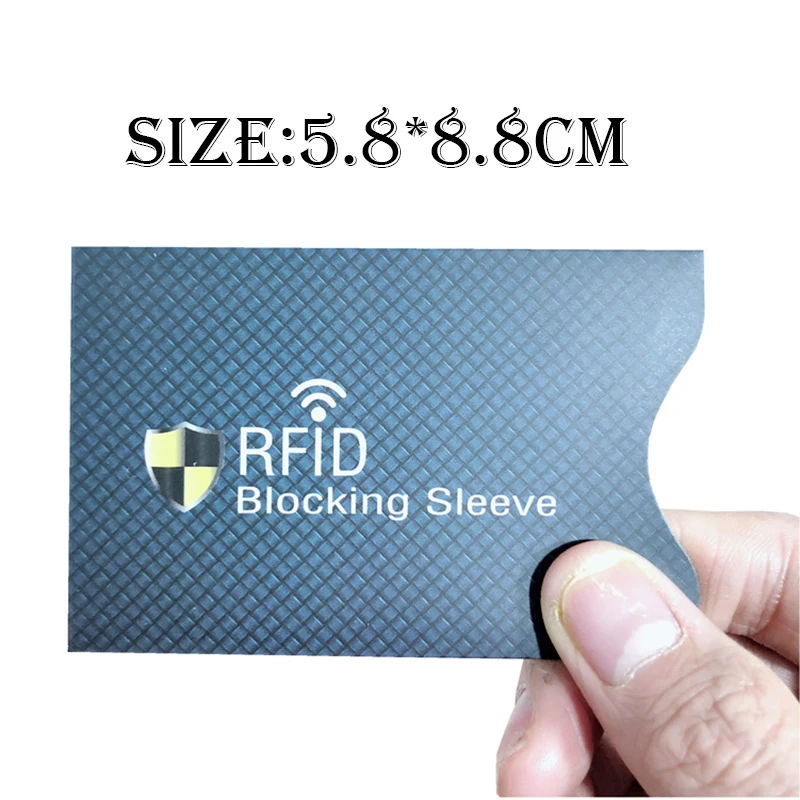 10pcs NFC RFID Blocking Card Sleeve Credit NFC RFID Card Protector Anti-magnetic Aluminum Foil Portable Bank Card Holder