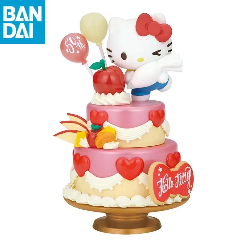 

Original BANDAI in stock Paldolce Collection Grande Sofvimates Sanrio Hello Kitty 50th Pvc Anime Model Collector Figurine Toys